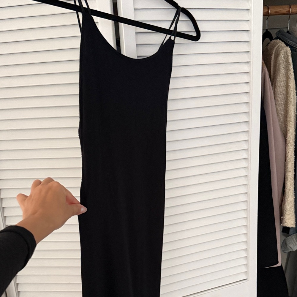 Club Monaco Black Spaghetti Strap Dress